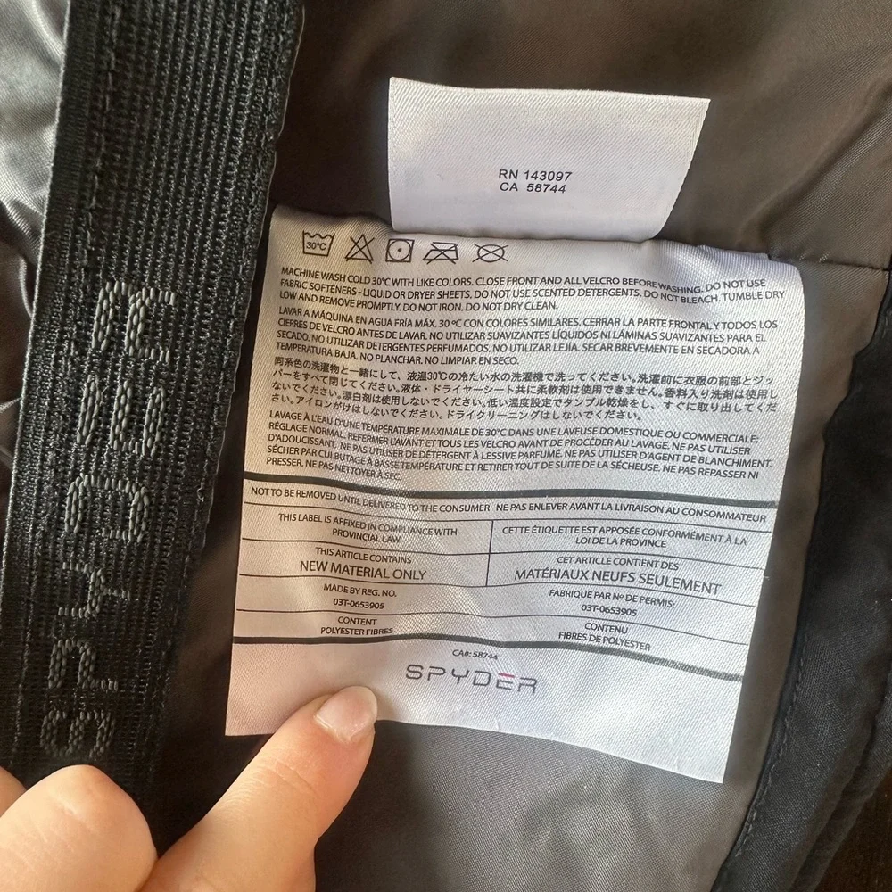 Spyder Kids Red and Black Ski Jacket - Picture 8 of 9